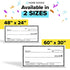 JJ CARE Giant Check